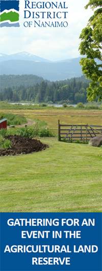 Gathering for an Event in the Agricultural Land Reserve - Brochure